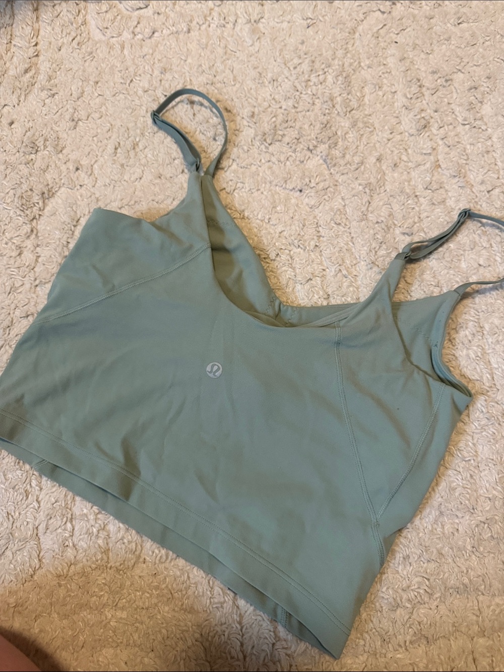 Lululemon Align Cropped Cami Tank Top in Sage Green Size 6